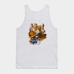 Funny Ghost Orange Tank Top